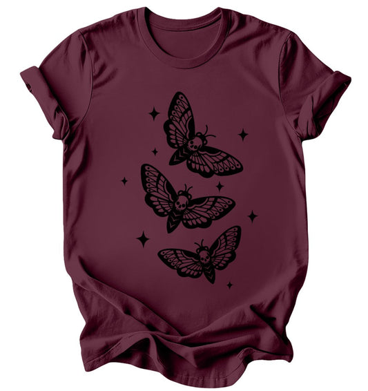 Death Moths - Burgundy or Emerald T-Shirt