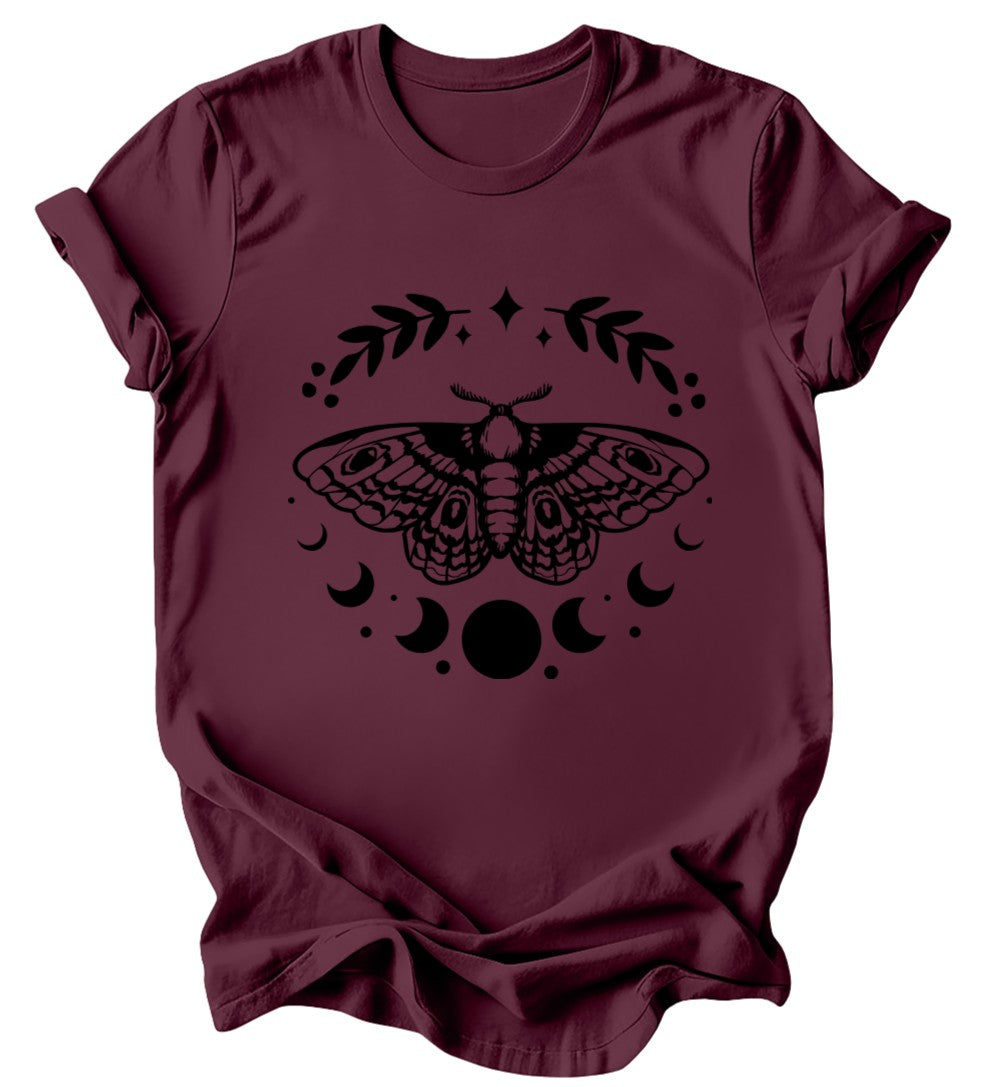 Moth Moon - Burgundy or Emerald T-Shirt
