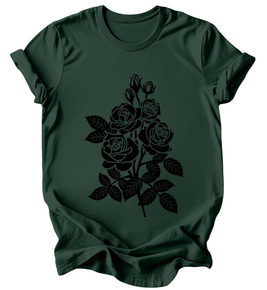 Black Roses - Burgundy or Emerald T-Shirt
