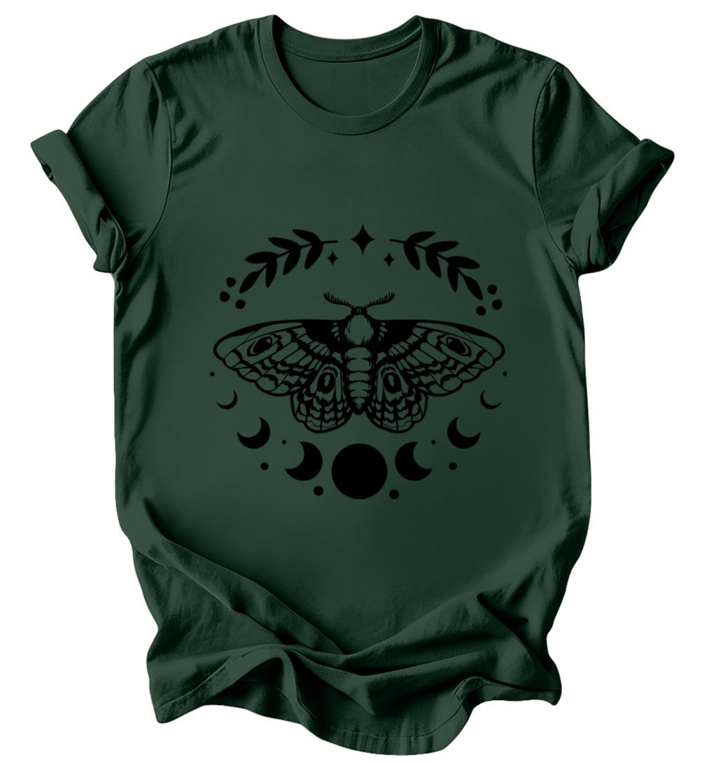 Moth Moon - Burgundy or Emerald T-Shirt