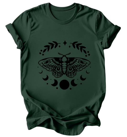 Moth Moon - Burgundy or Emerald T-Shirt