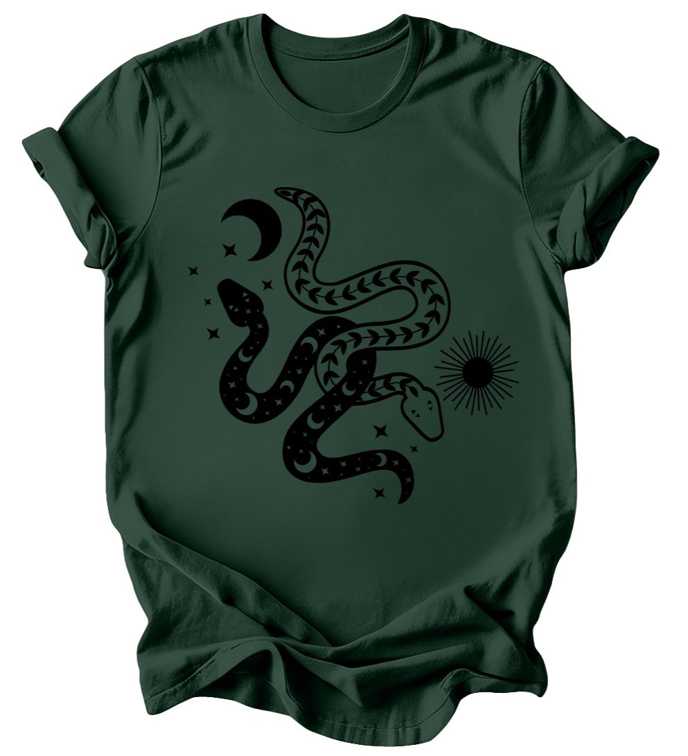 Celestial Snakes - Burgundy or Emerald T-Shirt