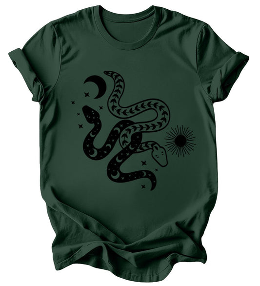 Celestial Snakes - Burgundy or Emerald T-Shirt