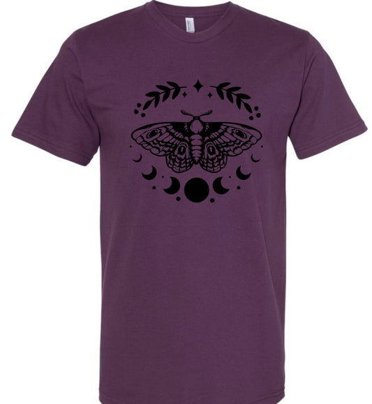 Moth Moon - PLUM - T-Shirt