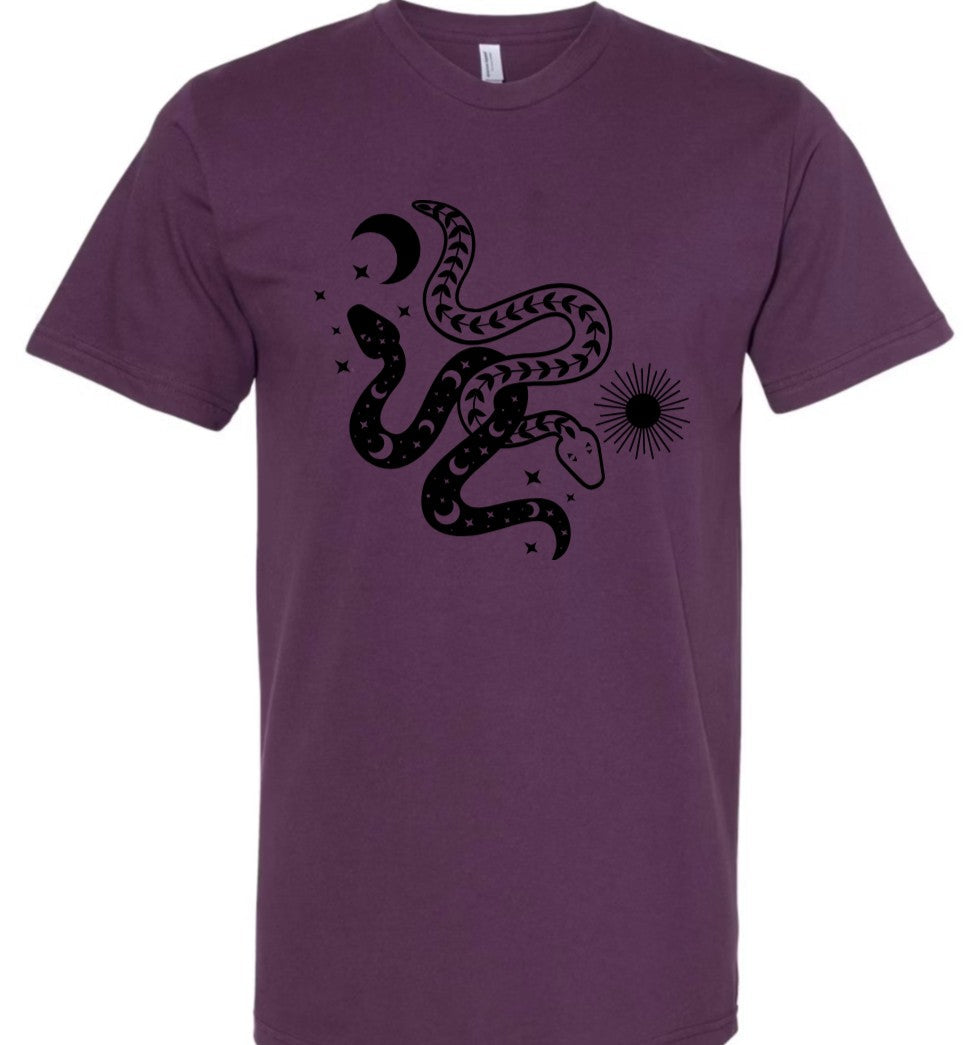 Celestial Snakes - PLUM - T-Shirt
