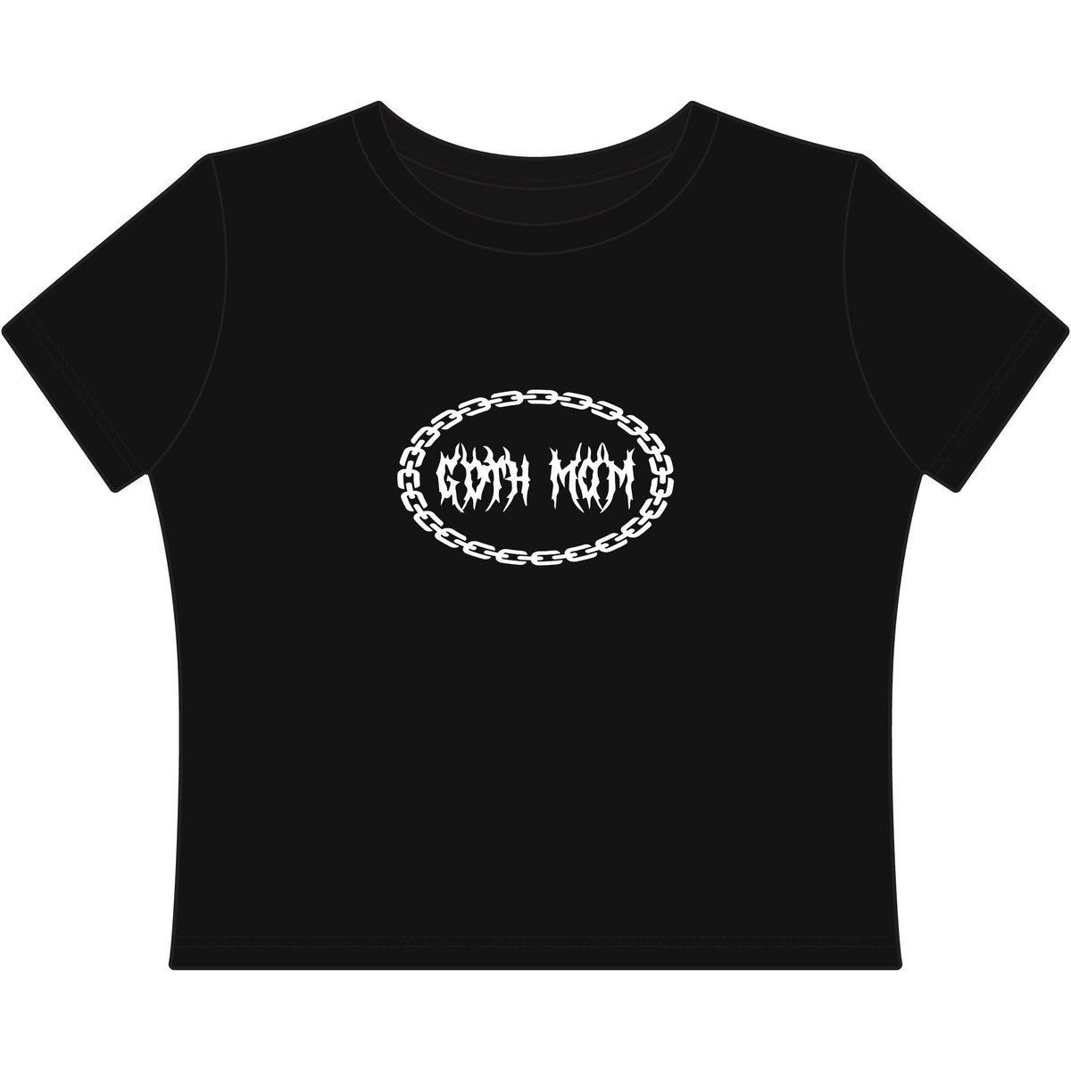 Chained Goth Mom Baby Tee (Adults)