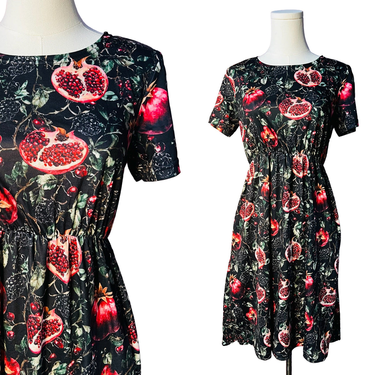 T-shirt Dress - Pomegranates