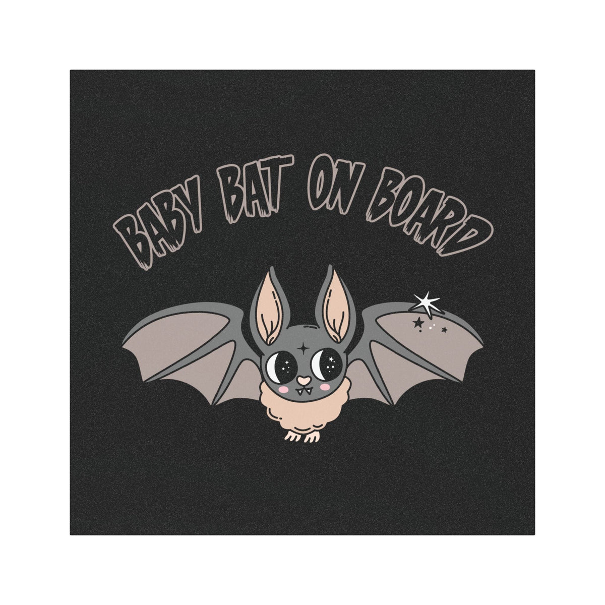 Baby Bat on Board Car Magnet
