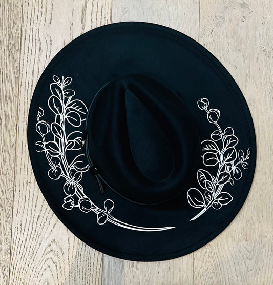 Vegan Felt Hat - XL Brim - Large Eucalyptus