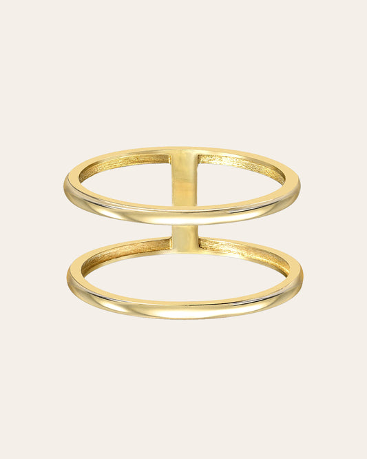 14k Gold Double Band Ring