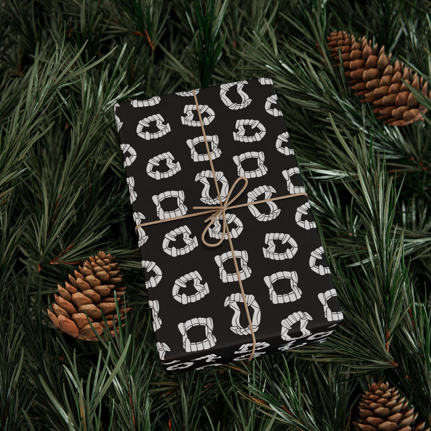 Vampire Teeth Wrapping Paper