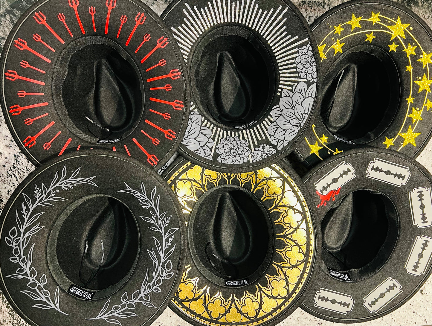 Vegan Felt Hat - XL Brim - Fern Crown