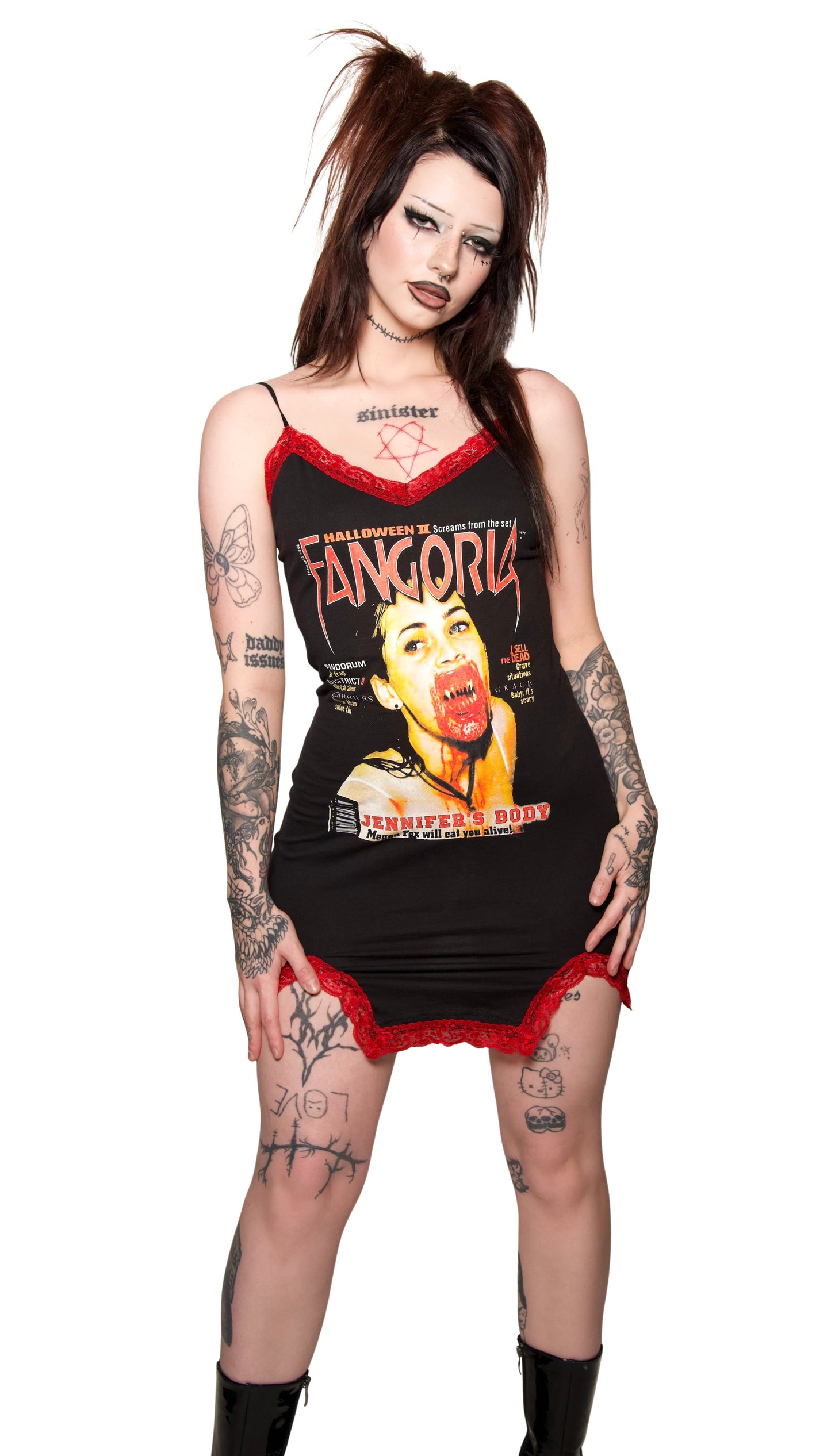 Jennifer's Body (Fangoria) Slit Red Lace Dress