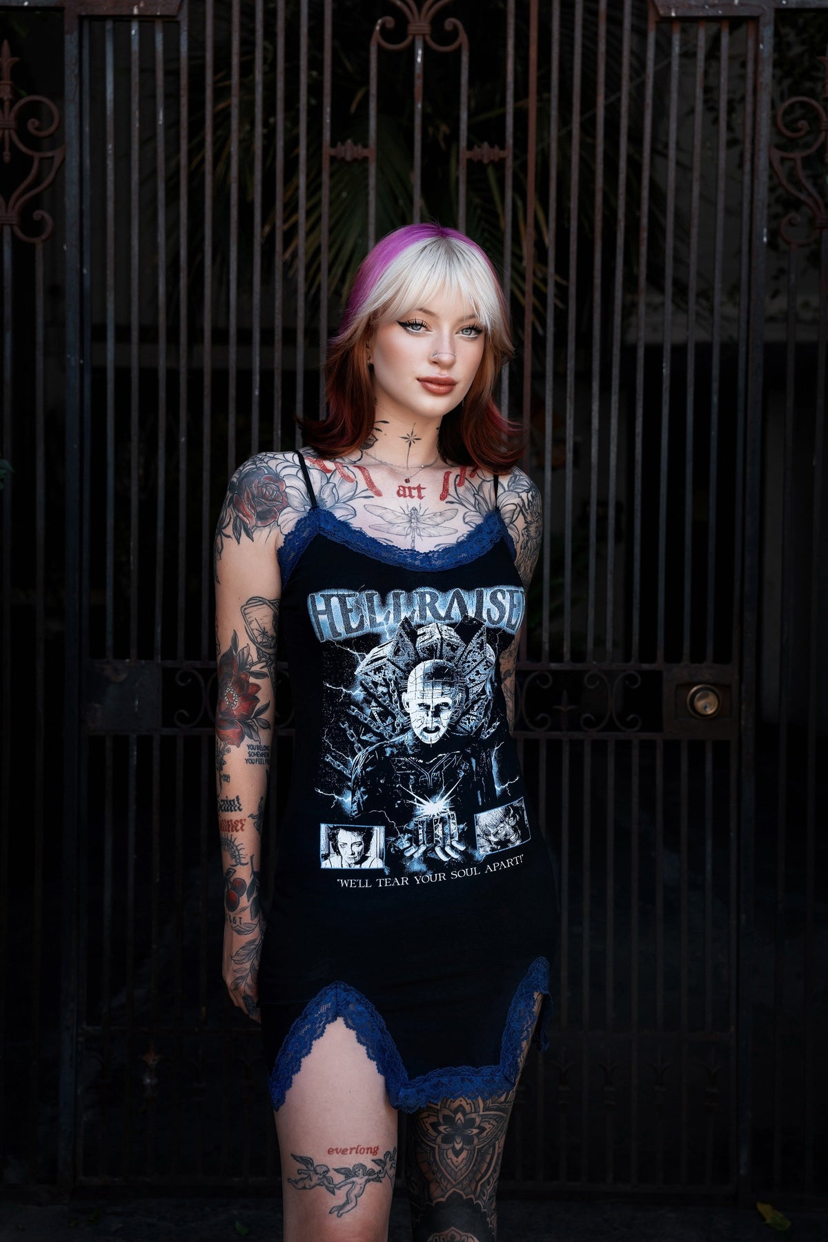 Hellraiser Slit Lace Dress
