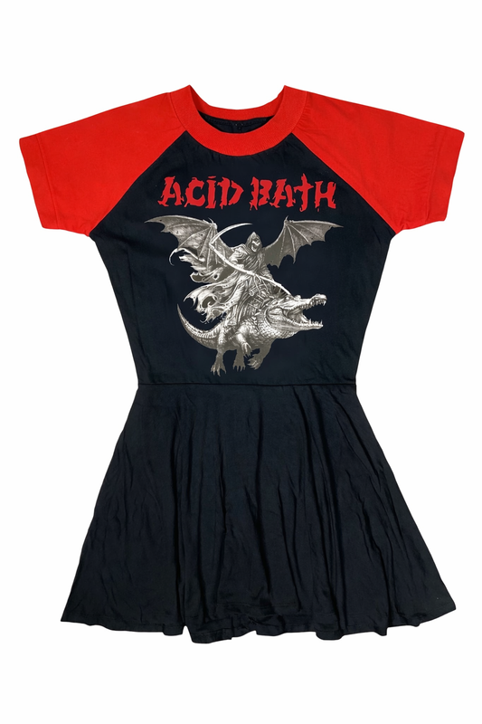 Acid Bath (Red Sleeves) Baby Doll Dress