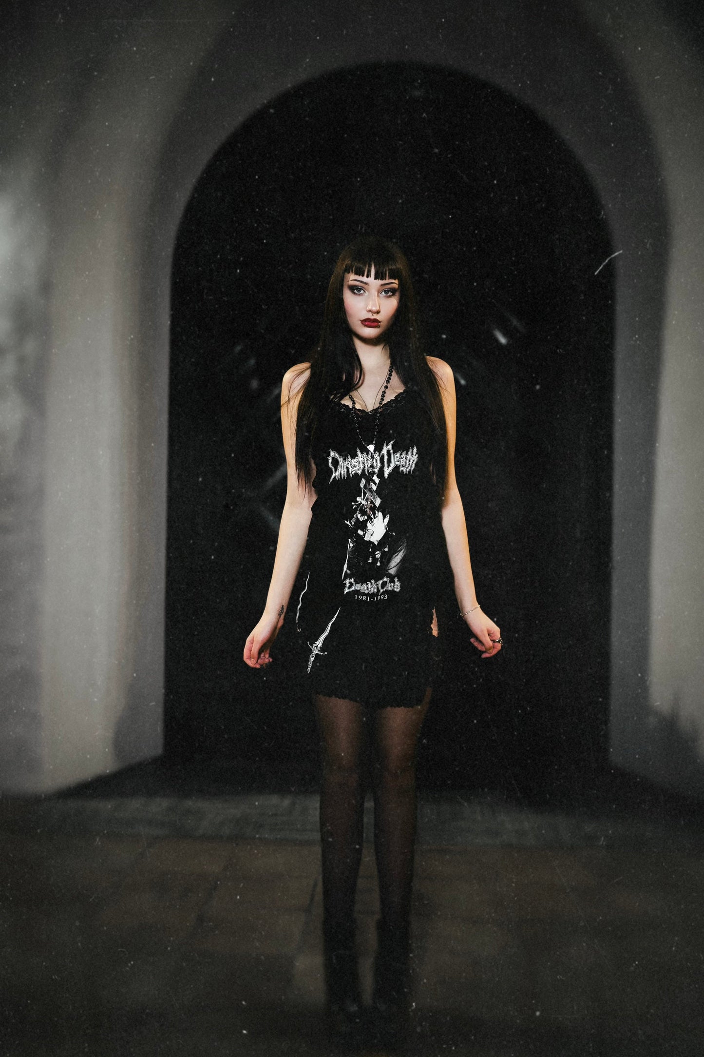 Christian Death Mini Slip Dress