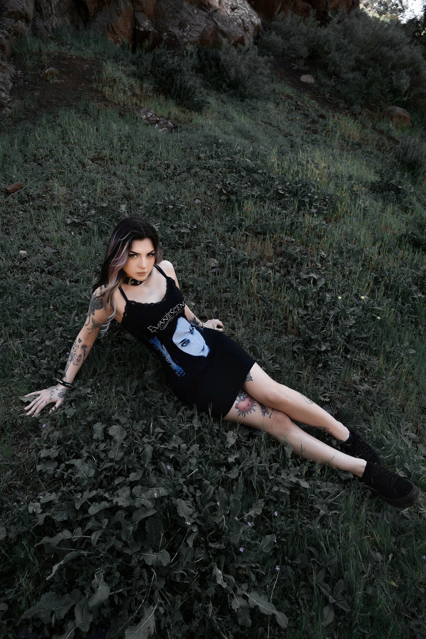 Evanescence Lace Strap Dress