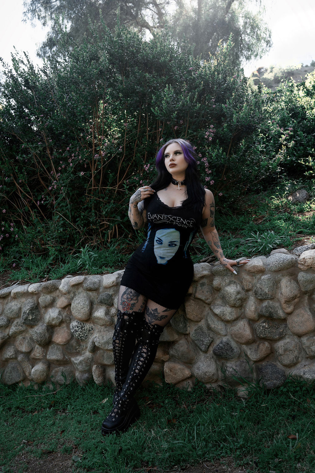 Evanescence Lace Strap Dress