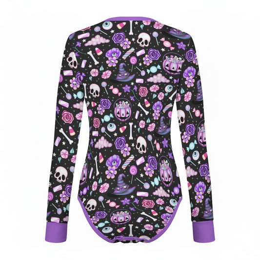 Witchy Treats Long Sleeve CuddleSuit