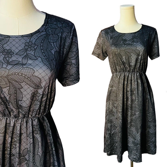 T-shirt Dress - Floral Lace