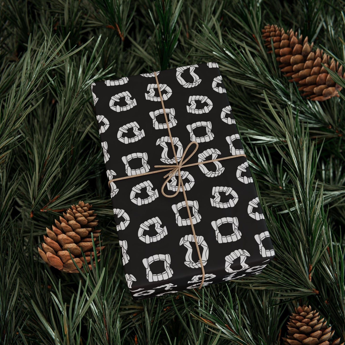 Vampire Teeth Wrapping Paper