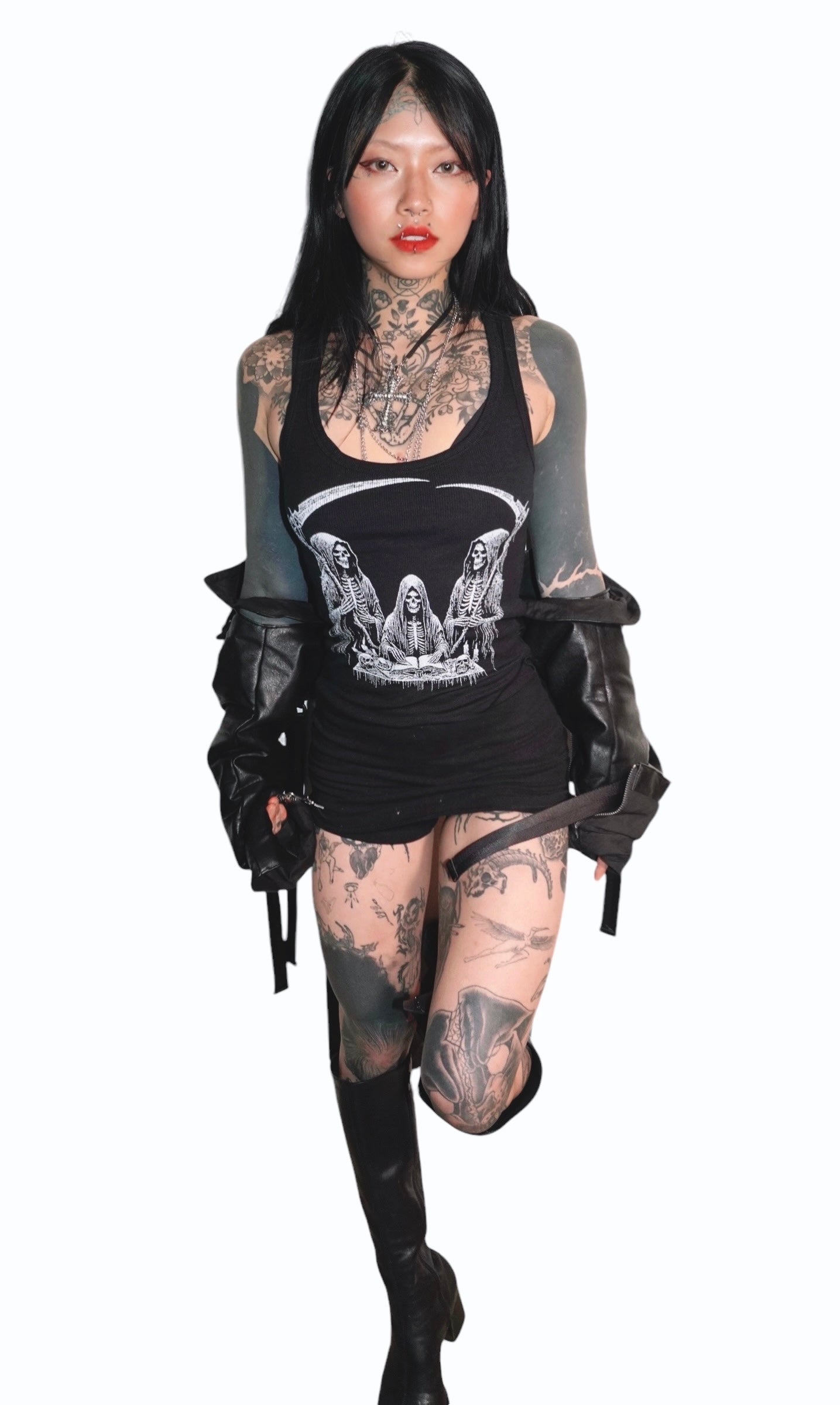 Death Meeting Ribbed Tank Top