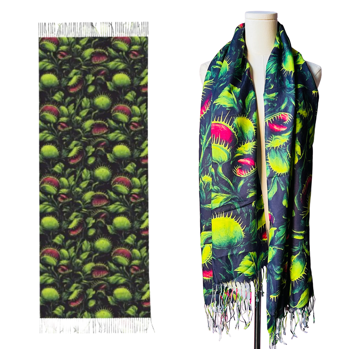 Vegan Scarf - Venus Fly Traps