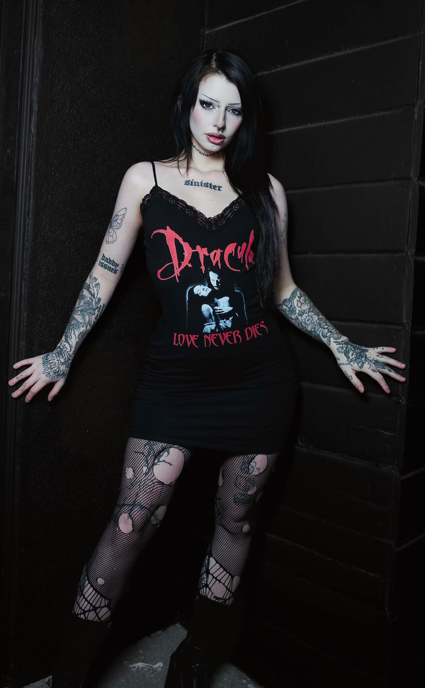 Dracula (Love never dies) Lace Strap Dress