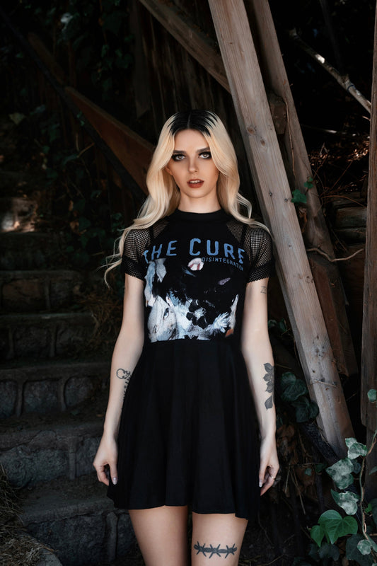 The Cure Fishnet Baby Doll Dress