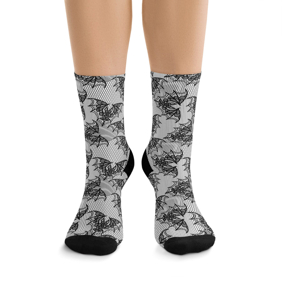 Lace Bat Recycled Poly Socks