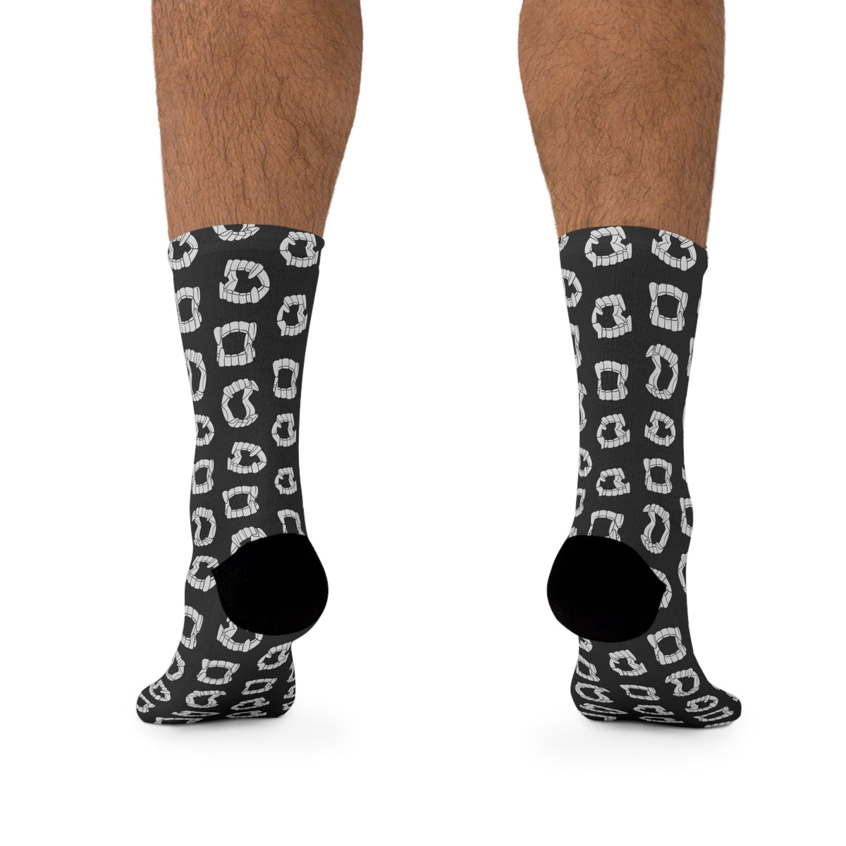 Vampire Teeth Recycled Poly Socks (Adults)