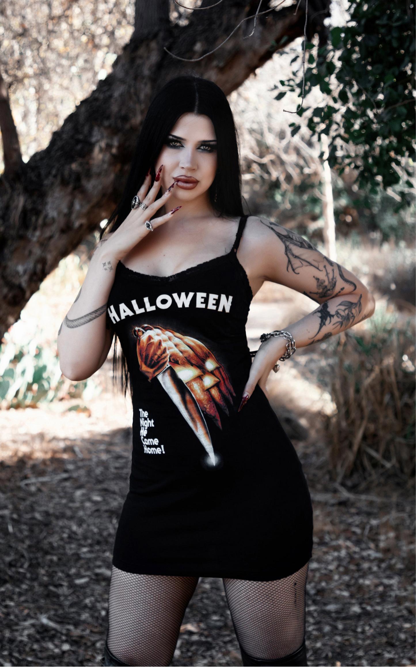 Halloween Lace Strap Dress