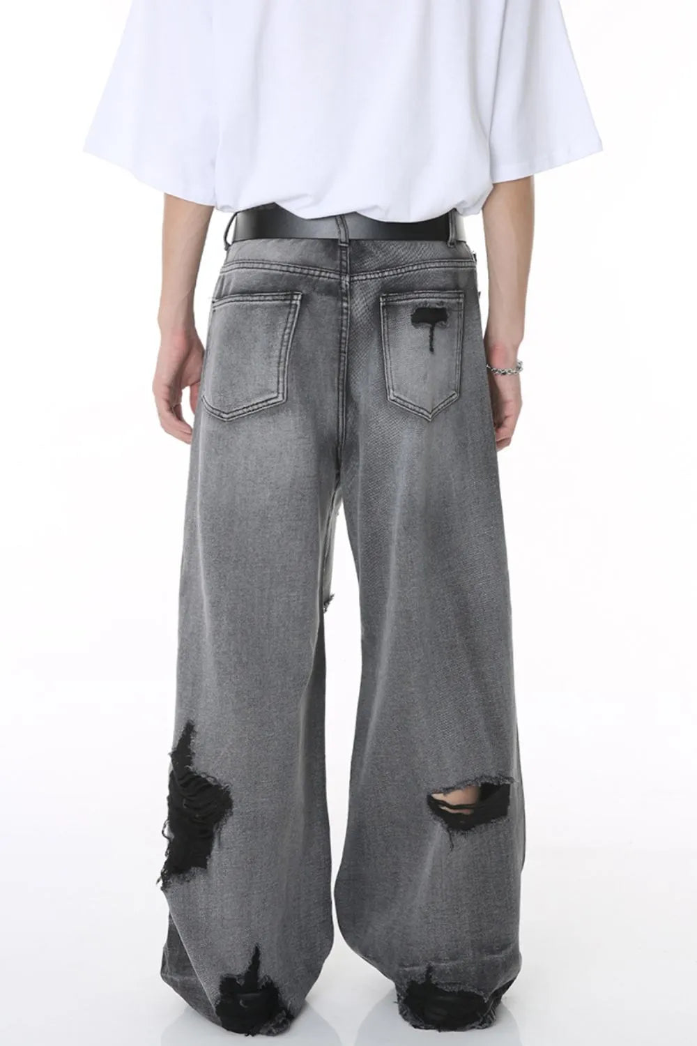 Wreckage Wide-Leg Jeans