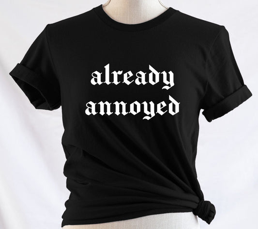 Cropped T-Shirt - already annoyed