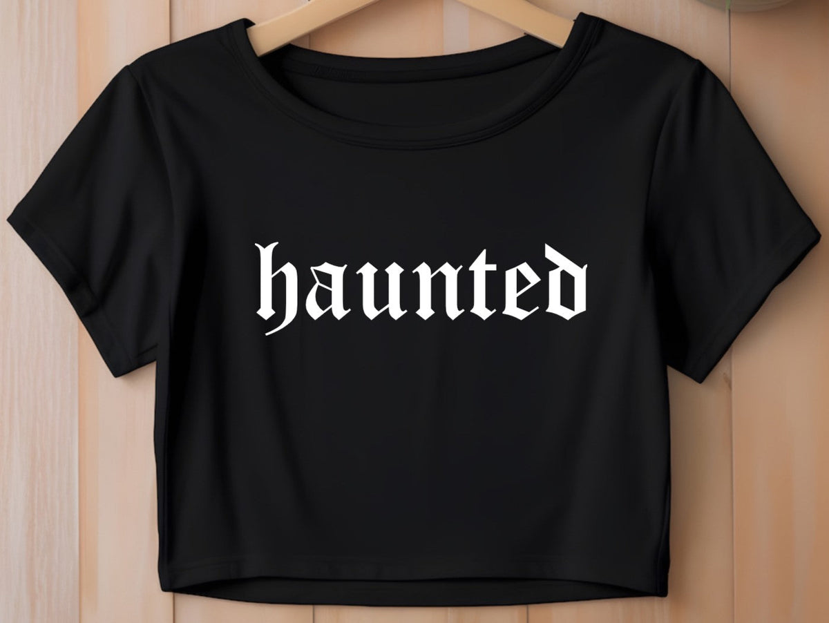 Cropped T-Shirt - haunted