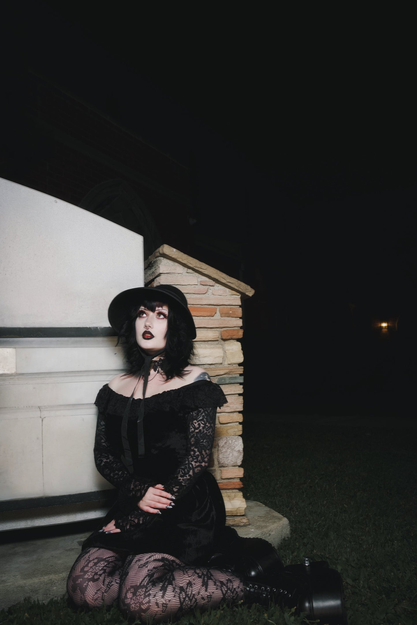 Black Widow Velvet Dress
