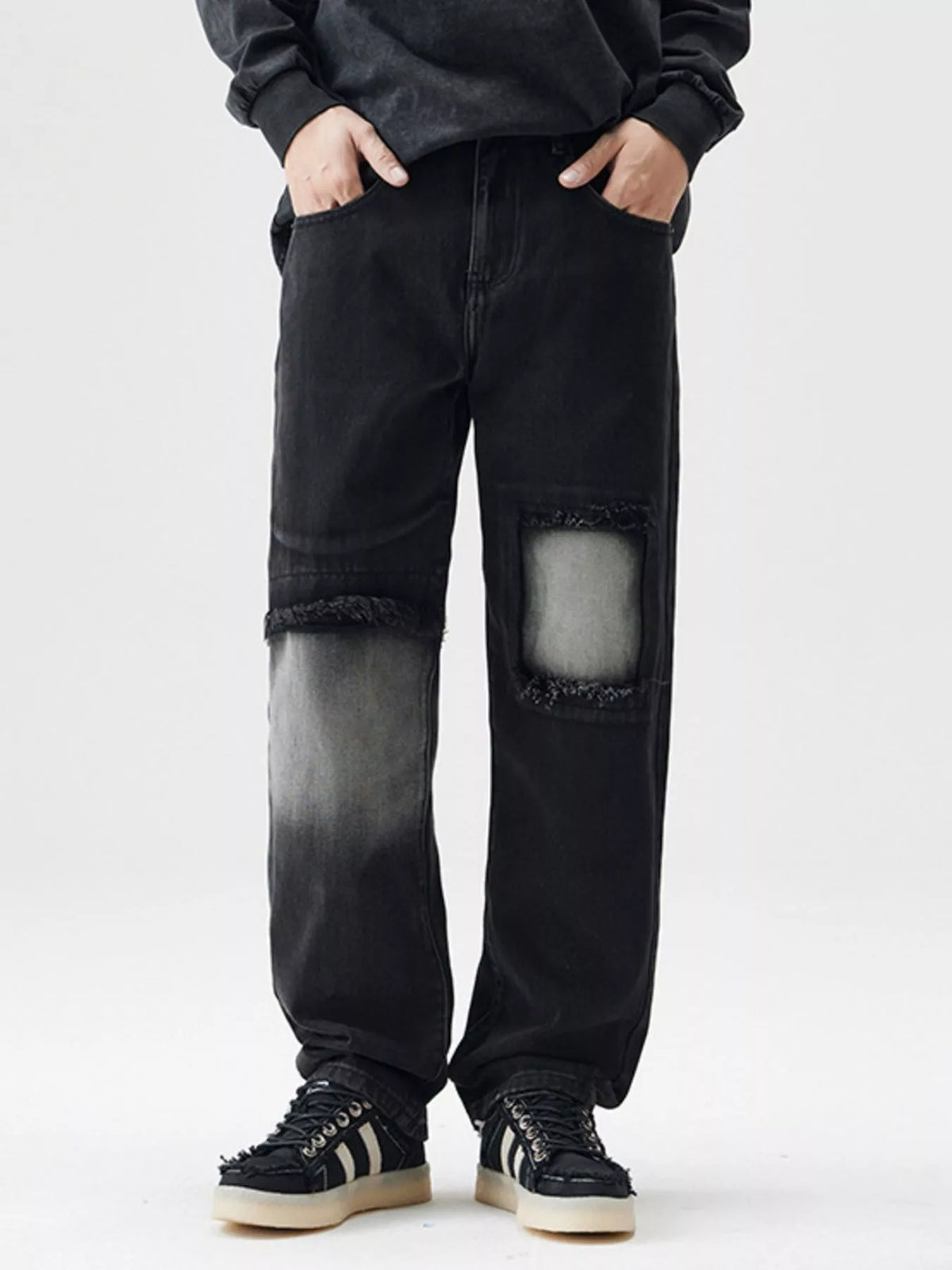 Deadbeat Distressed Loose-Fit Jeans