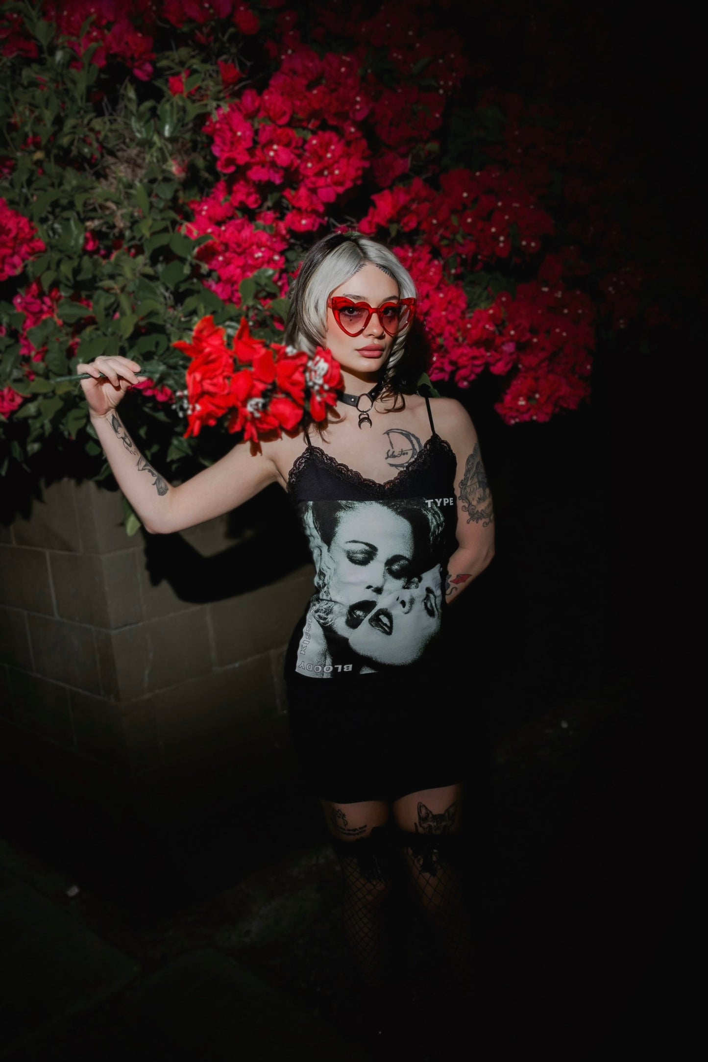 Type O' Negative Lace Strap Dress