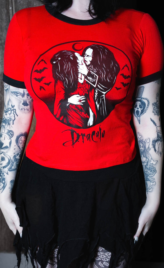 Dracula KISS Ringer Tee