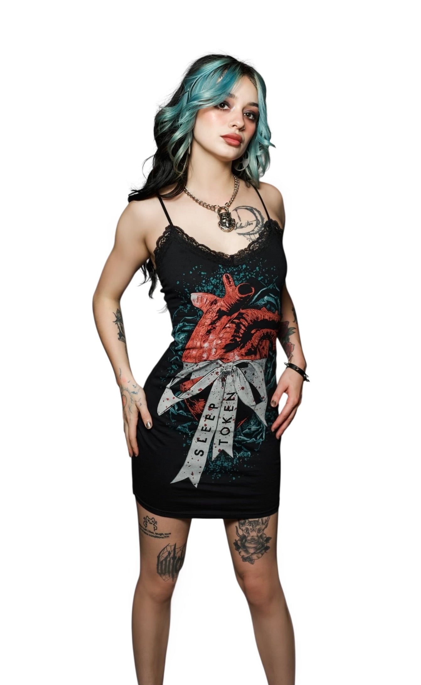 Sleep Token Lace Strap Dress