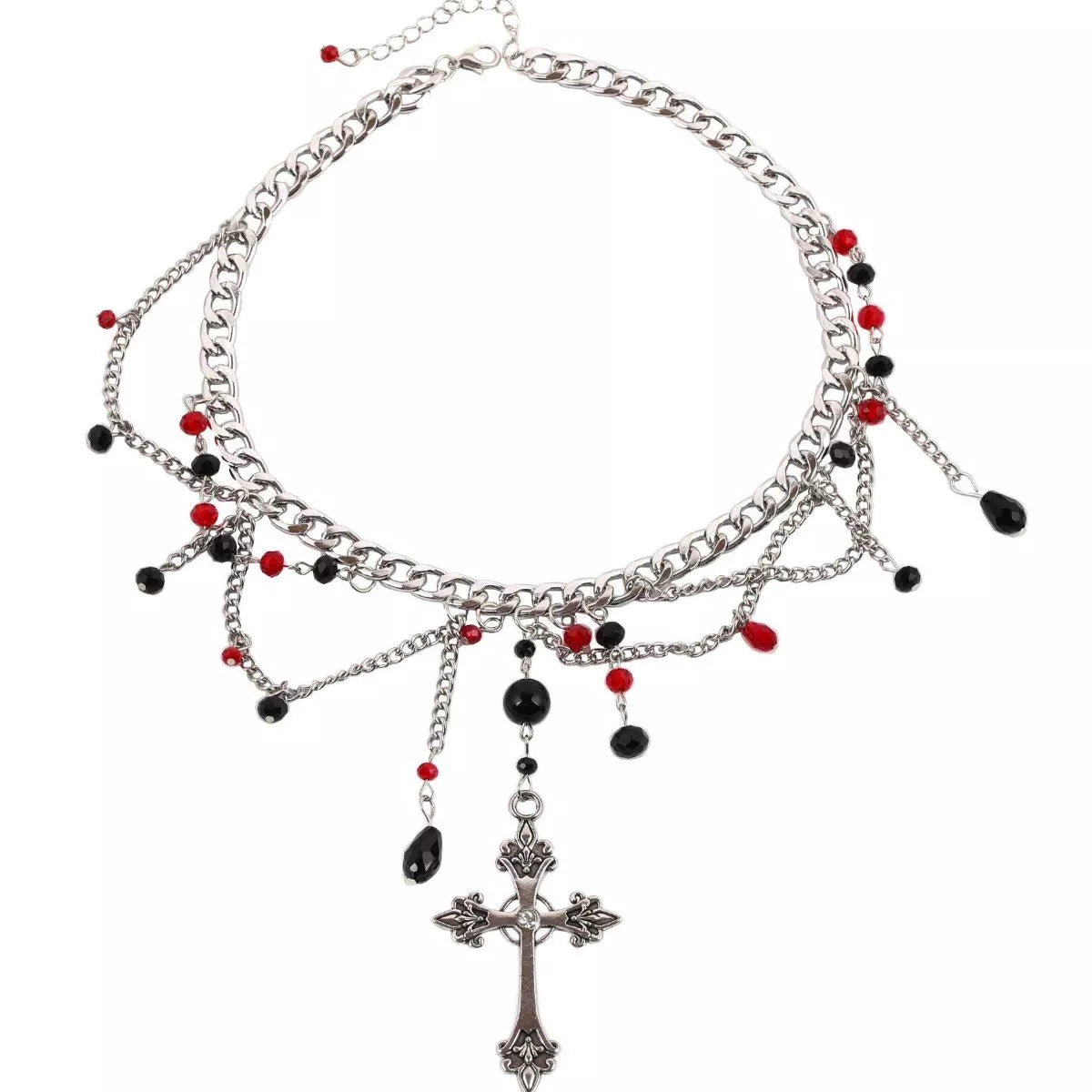 Blood Rosary Chain Necklace