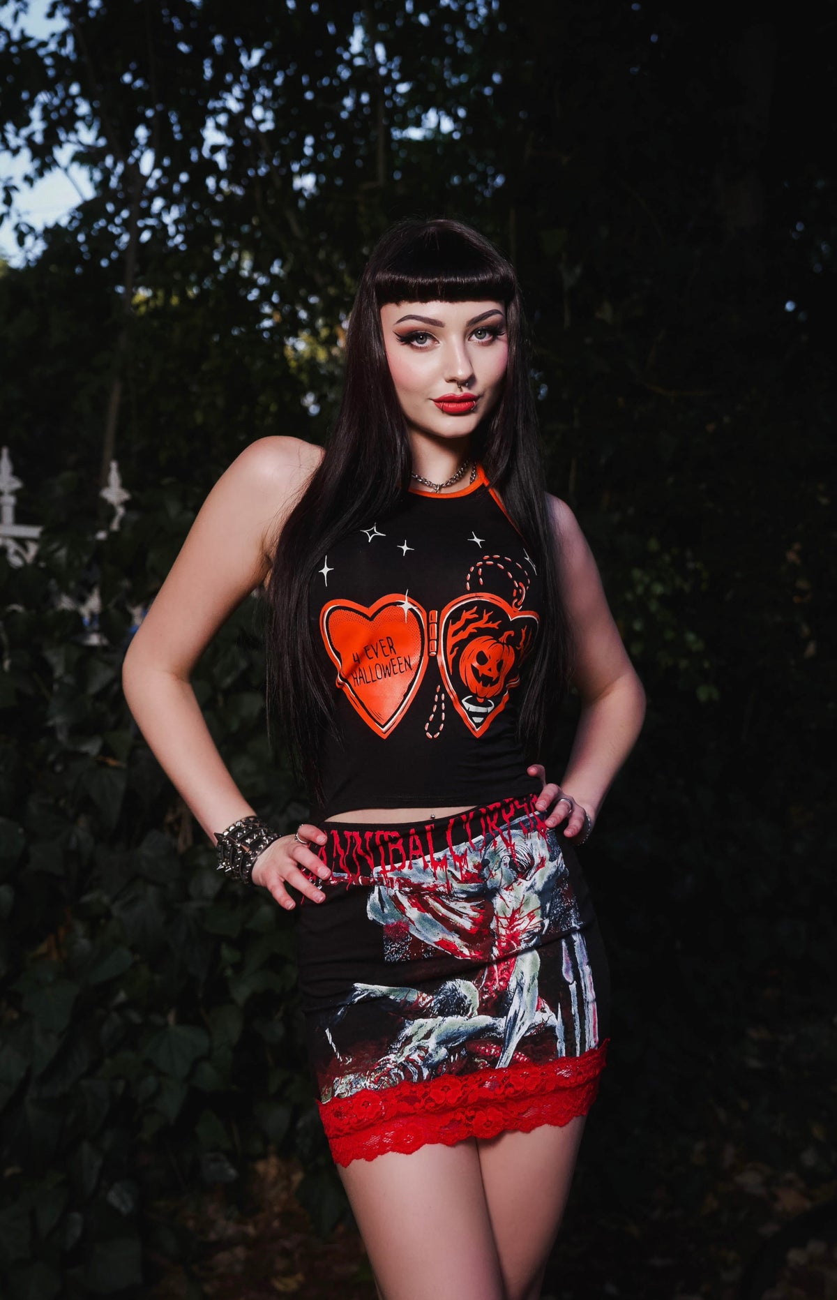 Cannibal Corpse Red Lace Skirt