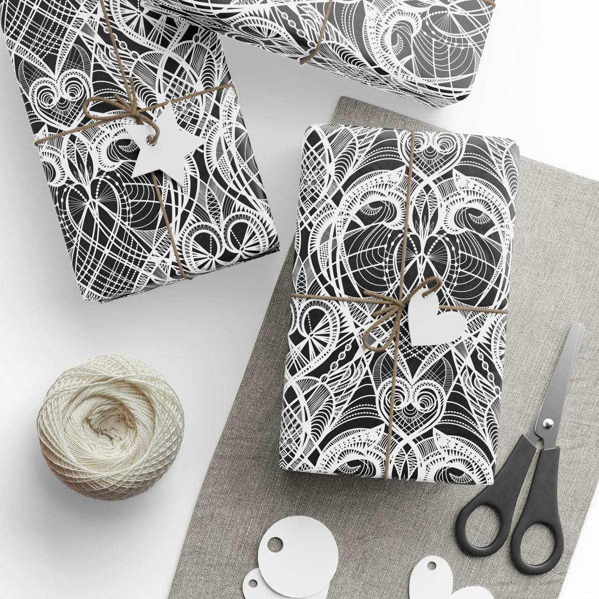 Heart Deco Wrapping Paper
