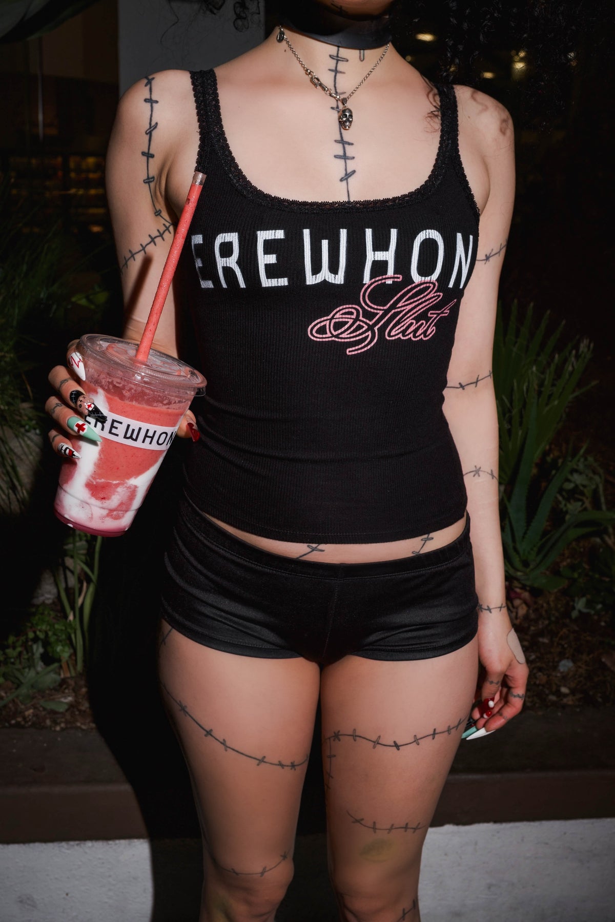 Erewhon Ribbed Lace Tank