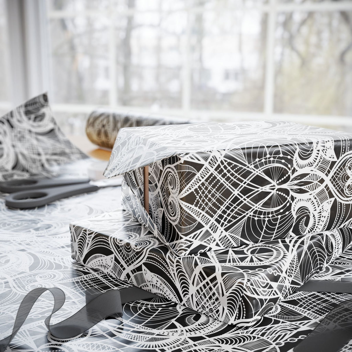 Heart Deco Wrapping Paper