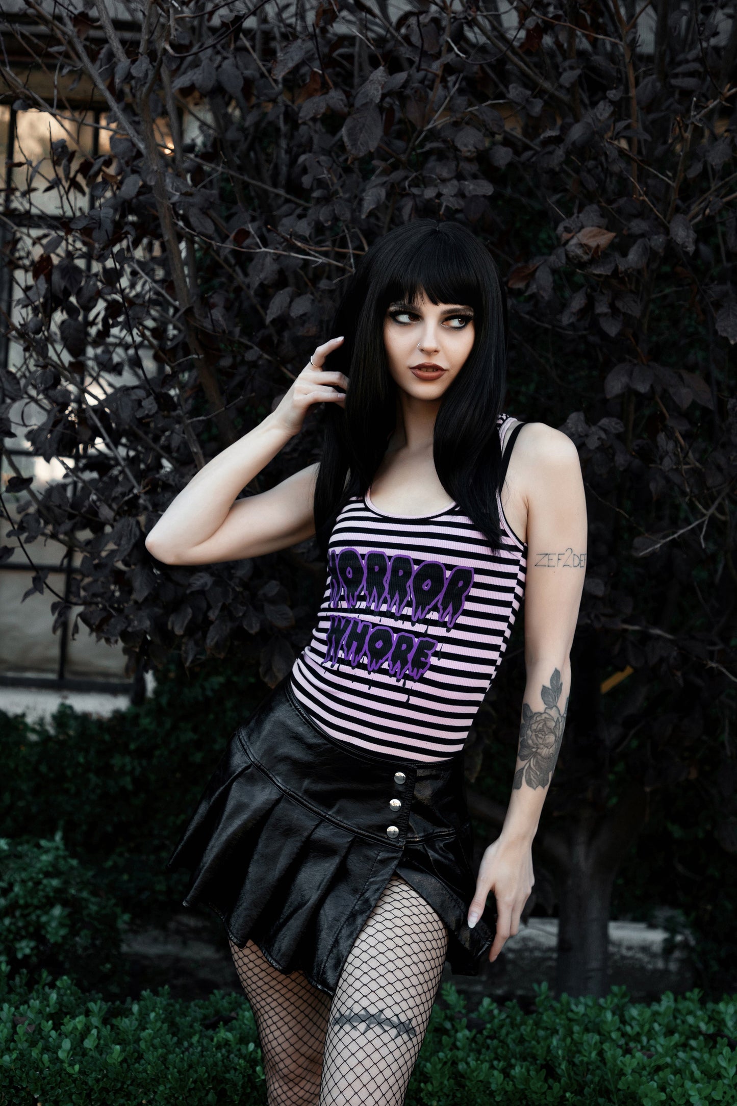 Horror Whore Ribbed Tank