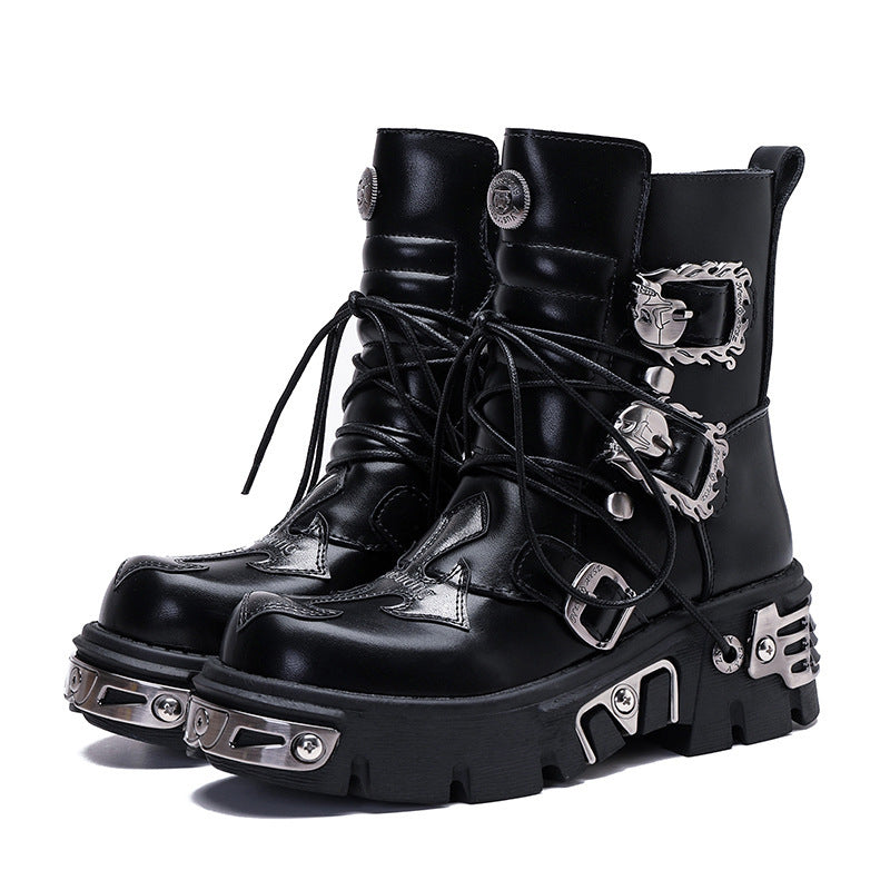 Iron Warden Gothic Unisex Combat Boots