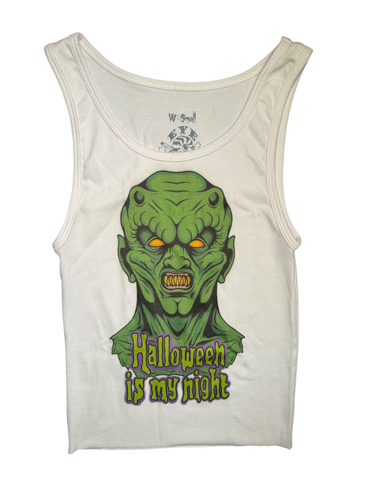 Mask Ribbed Tank Top