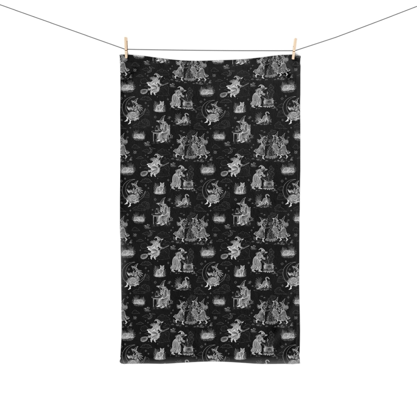 Witchy Toile Hand Towel