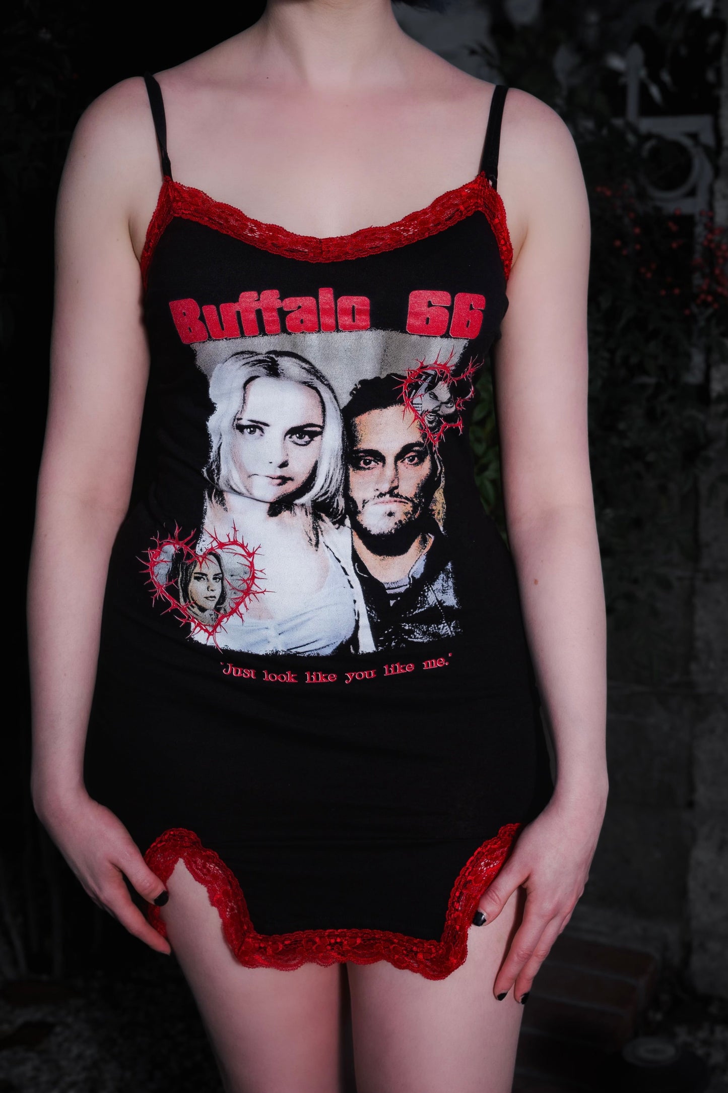 Buffalo '66 Slit Red Lace Dress